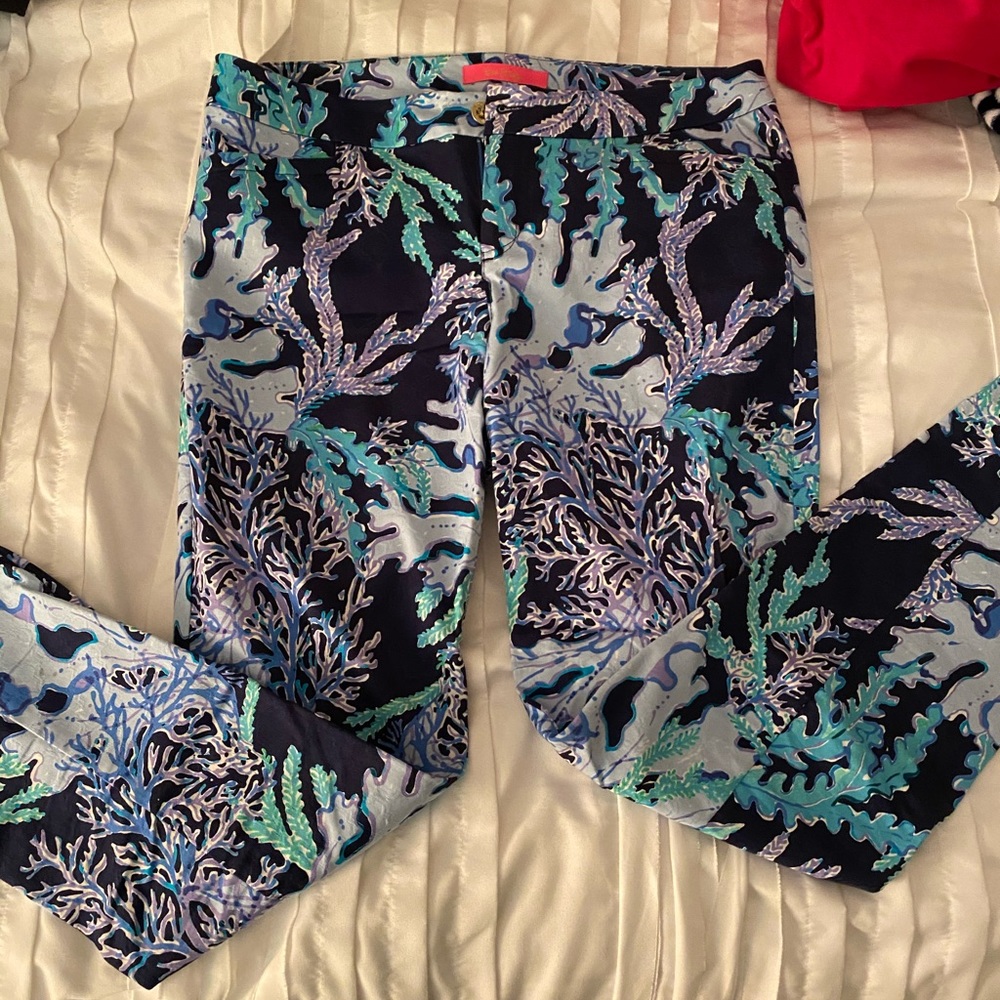 Lilly Pulitzer High Rise Kelly Pant